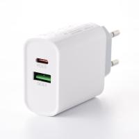 Сетевое зарядное устройство DC 2в1 Lightning QC3.0+PD/20W Fast Charger (CA-F17) белый