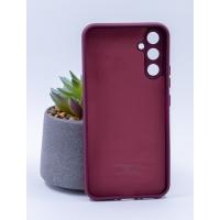 Силиконовый чехол SOFT Silicone Case для Samsung A34 (без лого) бордовый