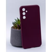 Силиконовый чехол SOFT Silicone Case для Samsung A34 (без лого) бордовый