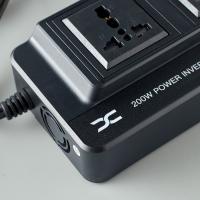 Авто-инвертор DC XC-37 (2*EU/2USB/PD/200W) черный