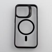 Силиконовый чехол MagSafe CAMERA GLASS PROTECTION для iPhone 14 Pro черный