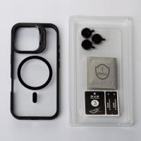 Силиконовый чехол MagSafe CAMERA GLASS PROTECTION для iPhone 16 черный