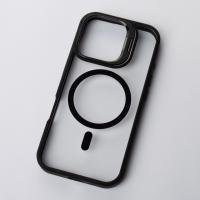 Силиконовый чехол MagSafe CAMERA GLASS PROTECTION для iPhone 16 черный