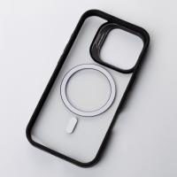 Силиконовый чехол MagSafe CAMERA GLASS PROTECTION для iPhone 16 черный