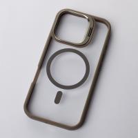 Силиконовый чехол MagSafe CAMERA GLASS PROTECTION для iPhone 16 серый