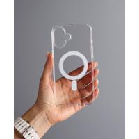 Силиконовый чехол MagSafe CLEAR для iPhone 16 Plus прозрачный