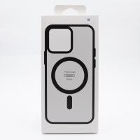 Силиконовый чехол MagSafe MATTE для iPhone 16 черный