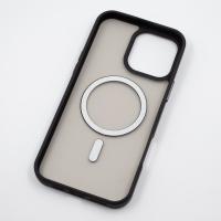 Силиконовый чехол MagSafe MATTE для iPhone 16 Pro Max черный