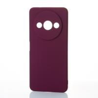 Силиконовый чехол SOFT Silicone Case для Xiaomi Redmi A3/ A3X/ Poco C61 (без лого) бордовый