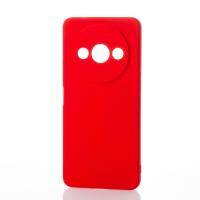 Силиконовый чехол SOFT Silicone Case для Xiaomi Redmi A3/ A3X/ Poco C61 (без лого) красный