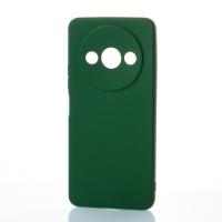 Силиконовый чехол SOFT Silicone Case для Xiaomi Redmi A3/ A3X/ Poco C61 (без лого) темно-зеленый