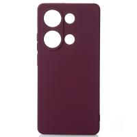 Силіконовий чохол SOFT Silicone Case для телефону Xiaomi Redmi Note 13 Pro 4G (без лого) бордовий