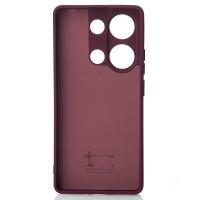 Силіконовий чохол SOFT Silicone Case для телефону Xiaomi Redmi Note 13 Pro 4G (без лого) бордовий