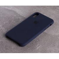 Силиконовый чехол SOFT Silicone Case для iPhone X/XS (HQ) (с логотипом) 09 midnight blue