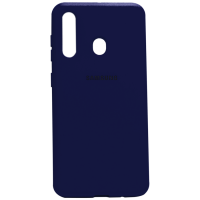 Силиконовый чехол SOFT Silicone Case для Samsung M11/A11 HQ (с логотипом) синий