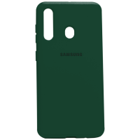Силіконовий чохол SOFT Silicone Case для телефону Samsung M11/A11 HQ (з логотипом) темно-зелений