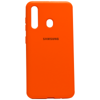 Силиконовый чехол SOFT Silicone Case для Samsung M11/A11 HQ (с логотипом) оранжевый