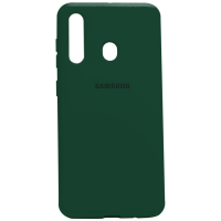 Силиконовый чехол SOFT Silicone Case для Huawei Y6P HQ (с логотипом) темно-зеленый