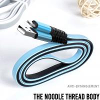 USB cable XO Lightning (NB154) TPE черный/синий