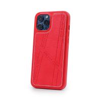 Чохол зі штучної шкіри HDD NAPPA (HBC-032) для телефону iPhone 12 / iPhone 12 Pro червоний