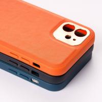 Чехол из искусственной кожи HDD STAY CLASSY (HBC-012) для iPhone 12 Pro оранжевый