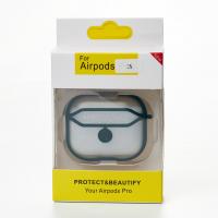 Силіконовий чохол для навушників Airpods 3 CIRCUIT темно-зелений