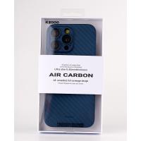 Карбоновый чехол K-DOO Air Carbon (UltraSlim 0.45mm) для iPhone 13 синий