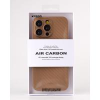 Карбоновый чехол K-DOO Air Carbon (UltraSlim 0.45mm) для iPhone 13 золотой