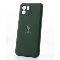 Силиконовый чехол SOFT Silicone Case для Xiaomi Redmi A1 (ТРИЗУБ) темно-зеленый