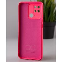 Силіконовий чохол SOFT Silicone Case для телефону Xiaomi Redmi 10c (ТРИЗУБ) малиновий