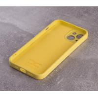 Силиконовый чехол SOFT Silicone Case для iPhone 14 (без лого) лимонный