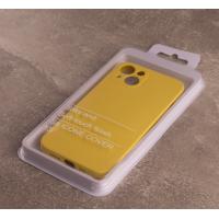 Силиконовый чехол SOFT Silicone Case для iPhone 14 (без лого) лимонный