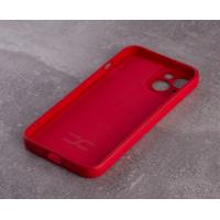 Силиконовый чехол SOFT Silicone Case для iPhone 14 (без лого) красный