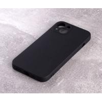 Силиконовый чехол SOFT Silicone Case для iPhone 14 (без лого) черный