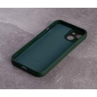 Силиконовый чехол SOFT Silicone Case для iPhone 14 (без лого) темно-зеленый