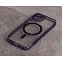 Силиконовый чехол MagSafe SHADE PHONE для iPhone 12 темно-фиолетовый