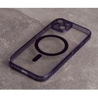 Силіконовий чохол MagSafe SHADE PHONE для iPhone 14 темно-фіолетовий
