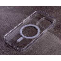 Силіконовий чохол MagSafe CLEAR для телефону iPhone 15 Plus прозорий