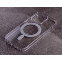 Силіконовий чохол MagSafe CLEAR для телефону iPhone 15 Plus прозорий