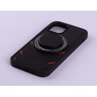 Чехол экокожа MagSafe DC + magsafe PopSocket для iPhone 12 / iPhone 12 Pro черный