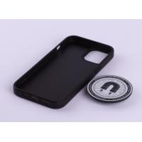 Чохол з екошкіри MagSafe DC + magsafe PopSocket для телефону iPhone 12 / iPhone 12 Pro чорний