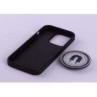 Чехол экокожа MagSafe DC + magsafe PopSocket для iPhone 14 Pro темно-фиолетовый