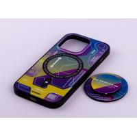 Силіконовий чохол MagSafe Boter"3D" + magsafe PopSocket для телефону iPhone 14 Pro Max 04 abstraction