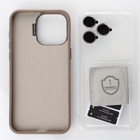 Чехол MagSafe LEATHER CAMERA CASE для iPhone 14 Pro серый