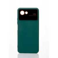 Силиконовый чехол CAMERA PROTECTION для Realme C30S темно-зеленый