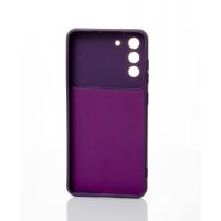 Силиконовый чехол CAMERA PROTECTION для Samsung S21 FE фиолетовый