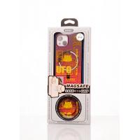 Силіконовий чохол MagSafe Boter"3D" + magsafe PopSocket для телефону iPhone 15 05 UFO
