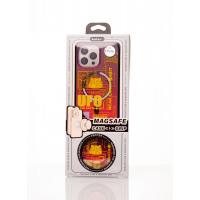 Силіконовий чохол MagSafe Boter"3D" + magsafe PopSocket для телефону iPhone 15 Pro Max 05 UFO