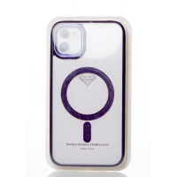 Силіконовий чохол MagSafe COLORS для телефону iPhone 12 / iPhone 12 Pro фіолетовий