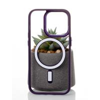 Силіконовий чохол MagSafe COLORS для телефону iPhone 13 Pro фіолетовий